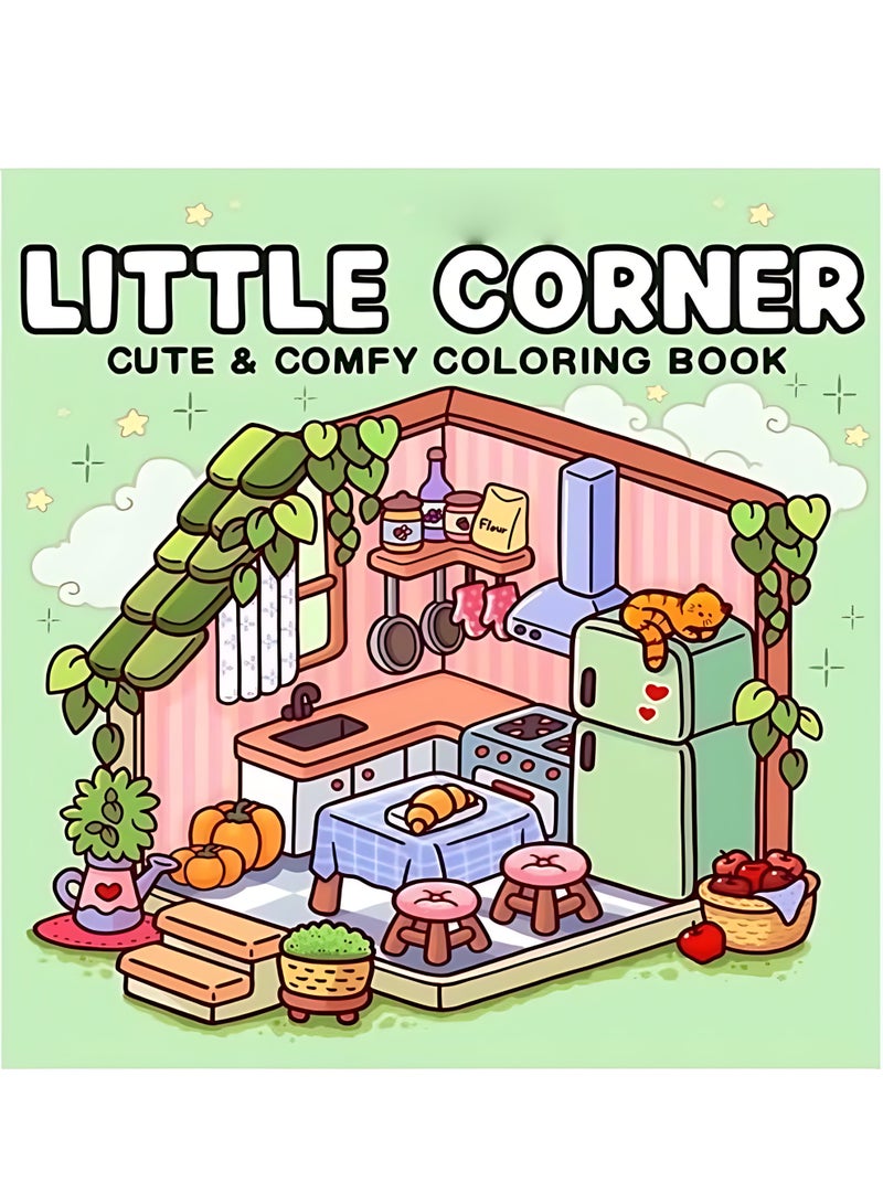 CLAVON Girl Moments + Little Corner + Cozy Cuties 3-Book Set: Mindfulness Coloring Books for Adults, Kids & Teens – Cute & Cozy Daily Activities & Nordic Hygge Spaces, Super Cute Designs, Stress-Relief Art Therapy & Family Bonding Activity (Cozy Spaces Collection) - Image 3